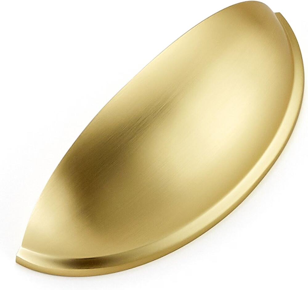 Ravinte Brushed Brass Drawer Pulls Cabinet Cup Pulls 3 Inch 20 Pack